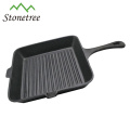 New Pre-Seasoned Pan Grill Gusseisen Square Grill Pan